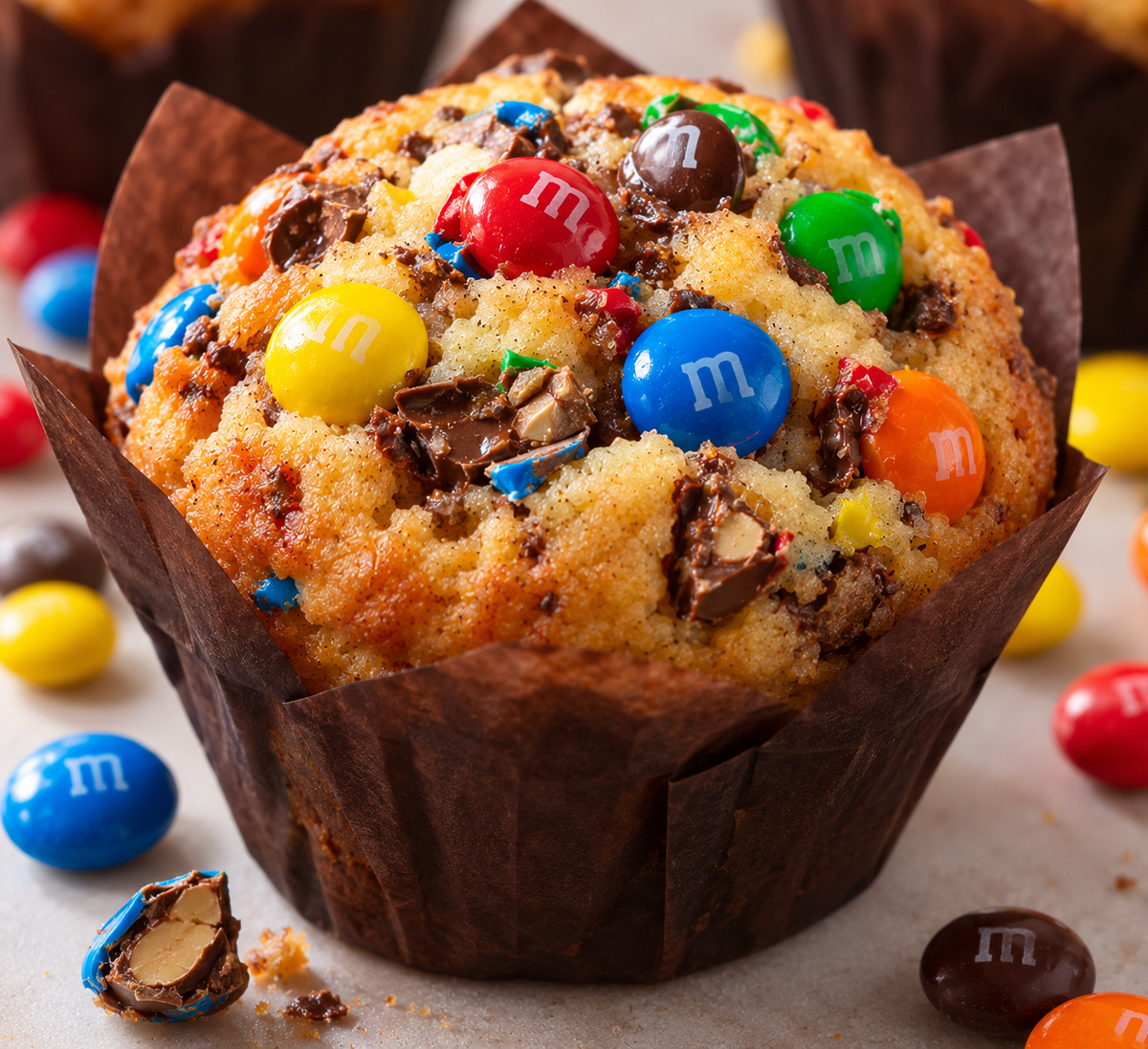 Muffins cacahouète enrobé de chocolat sans gluten
