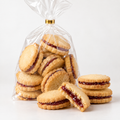 Sablés fourrés à la confiture de fraise- sans gluten