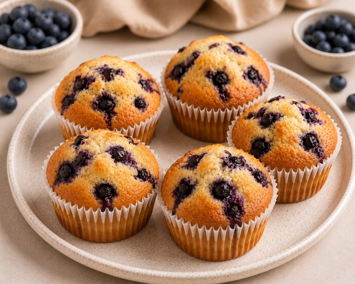 Muffins myrtille sans gluten